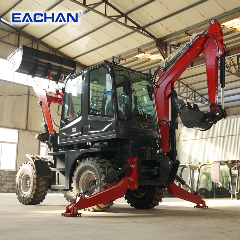 Agriculture Farming Work - 4WD Hydraulic Wheel Backhoe Loader Diesel