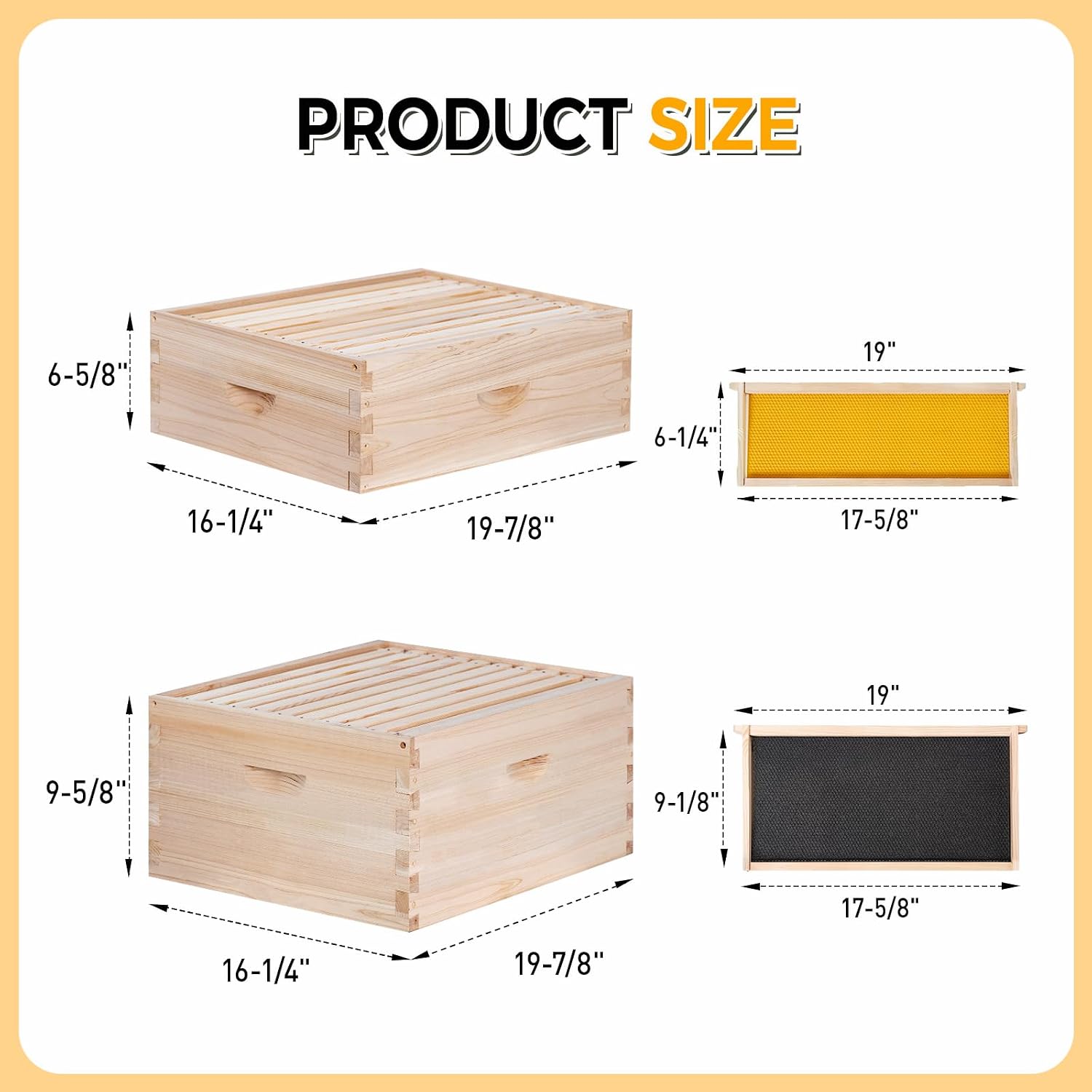 10-Frame Complete Bee Hives an - đánh giá và giá Beehive Frame Wax