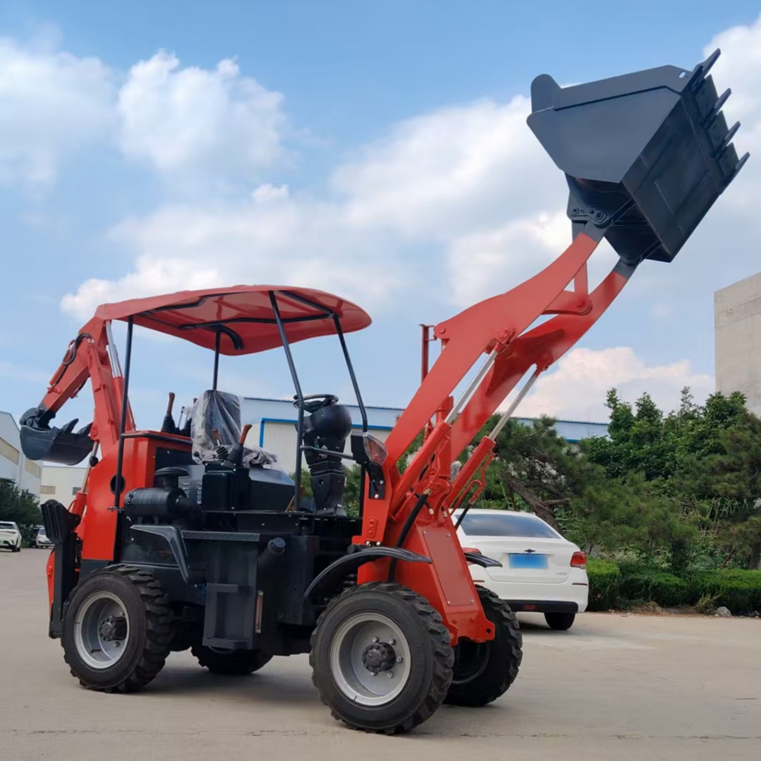 Free Shipping 4WD Backhoe Load - đánh giá và giá Agriculture Farming Work