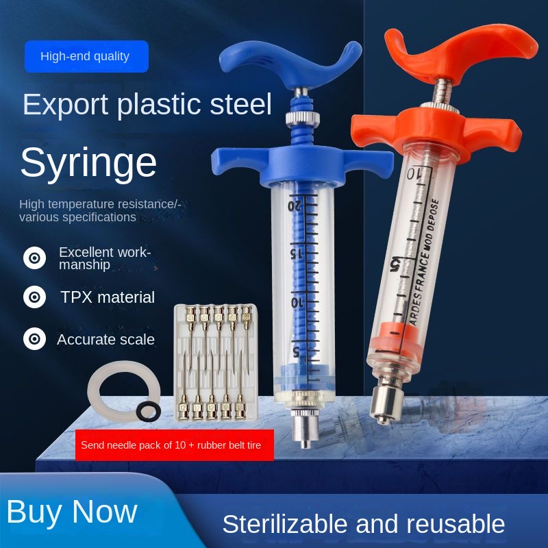 Mỹ Nhựa-Thép Ống Tiêm, Thú Y Ố - đánh giá và giá Veterinary Syringe Gun