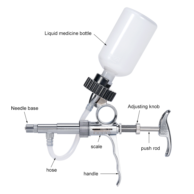 2ml/5ml Automatic Poultry Inje - đánh giá và giá Veterinary Syringe Gun